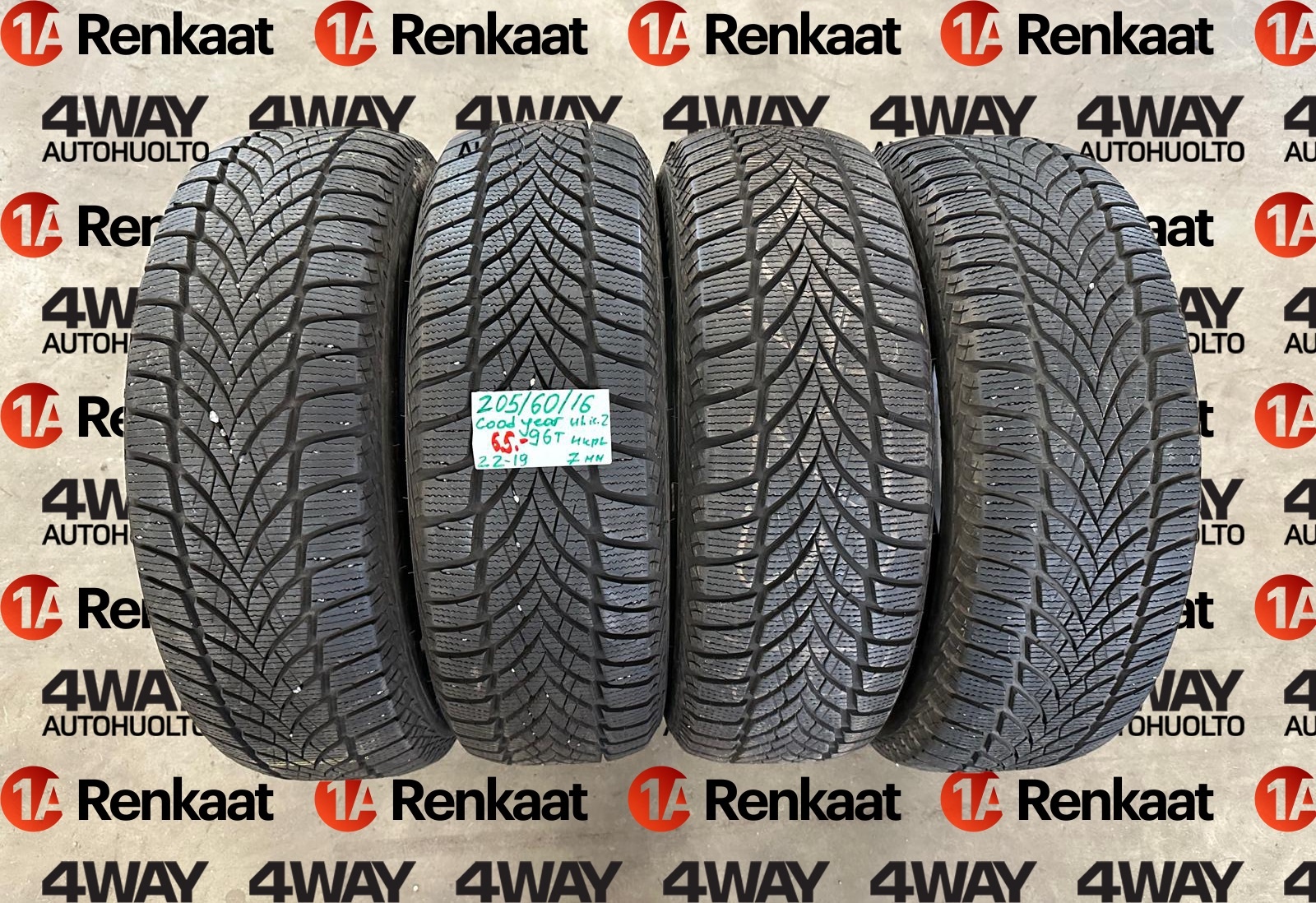 lamellrehv Goodyear Ultra Grip Ice 2 DOT2019-22