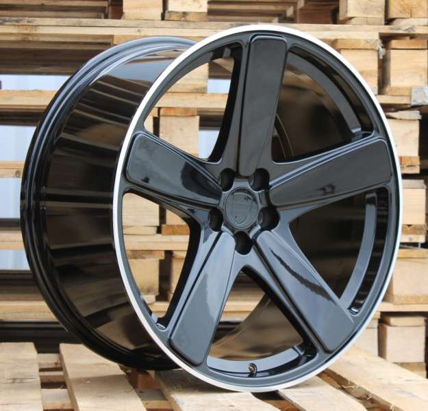 <font face='Tahoma'>vieglmetāla diski</font> JIL Wheels FE023BlackHalfMatt+Poli